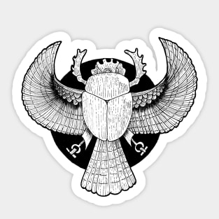 Ancient Egyptian Scarab Sticker